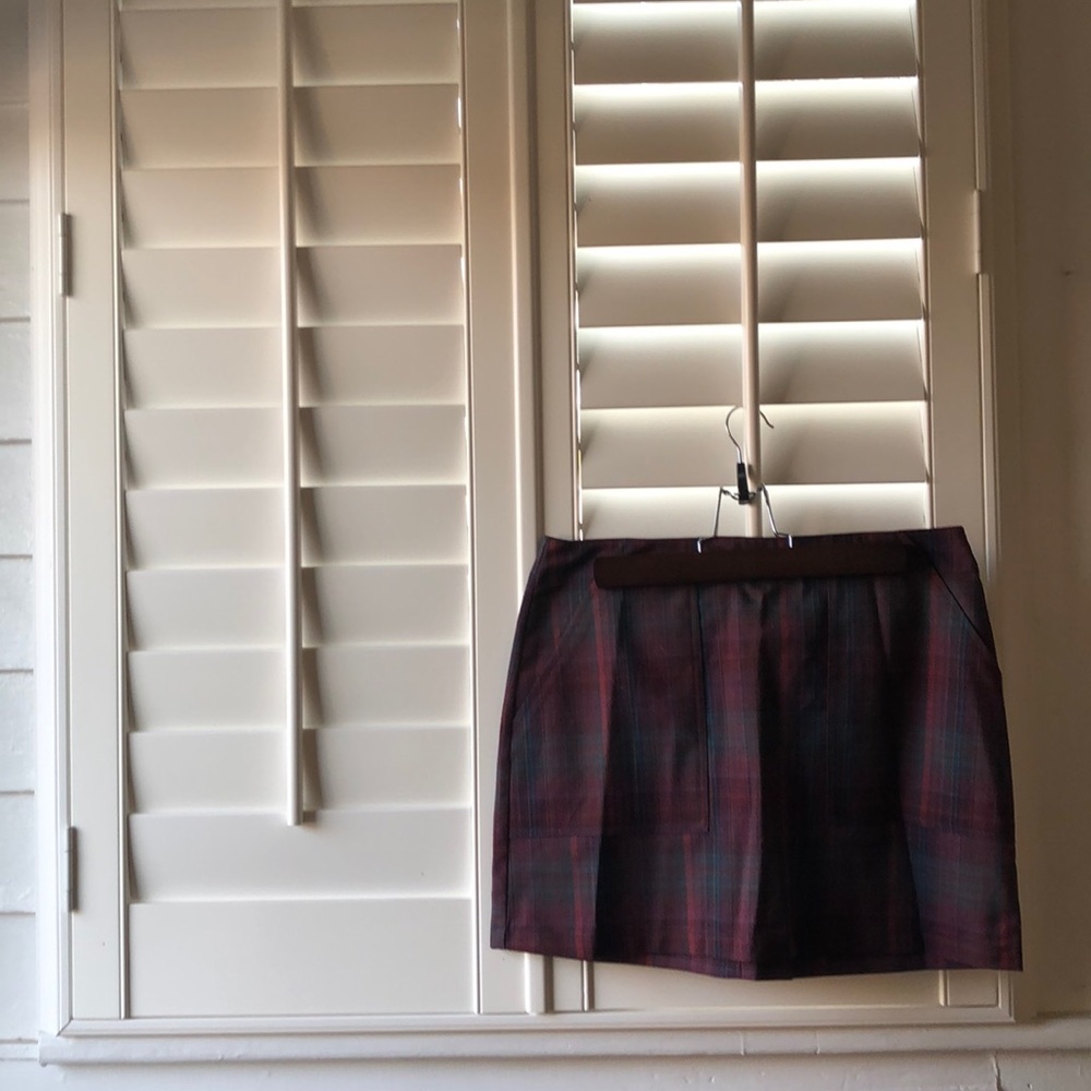 Plaid mini skirt